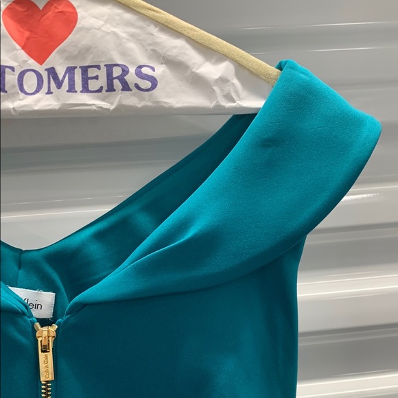 Calvin Klein Blue Jumpsuit with Long Sleeves and Tapered Legs - Picture 5 of 11